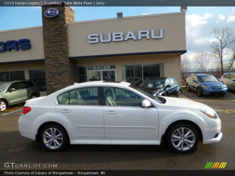 Satin White Pearl / Ivory 2014 Subaru Legacy 2.5i Limited