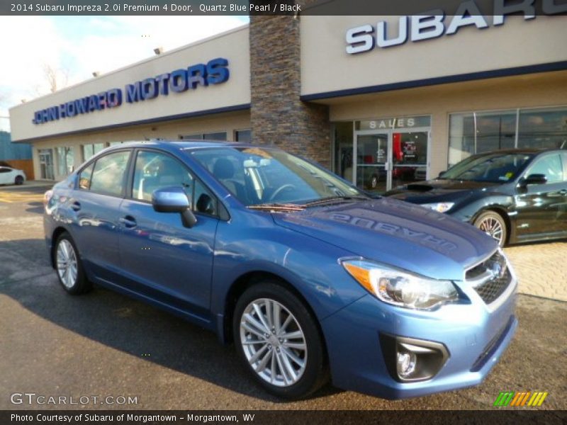Quartz Blue Pearl / Black 2014 Subaru Impreza 2.0i Premium 4 Door