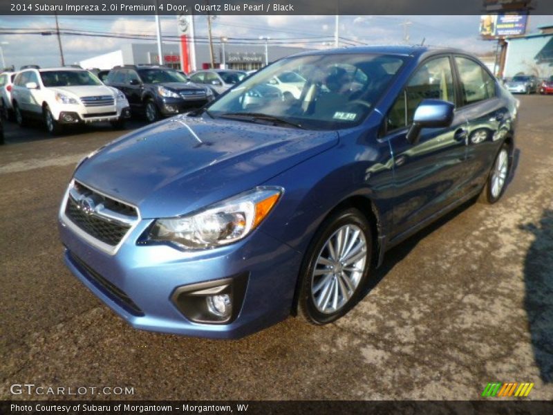 Quartz Blue Pearl / Black 2014 Subaru Impreza 2.0i Premium 4 Door