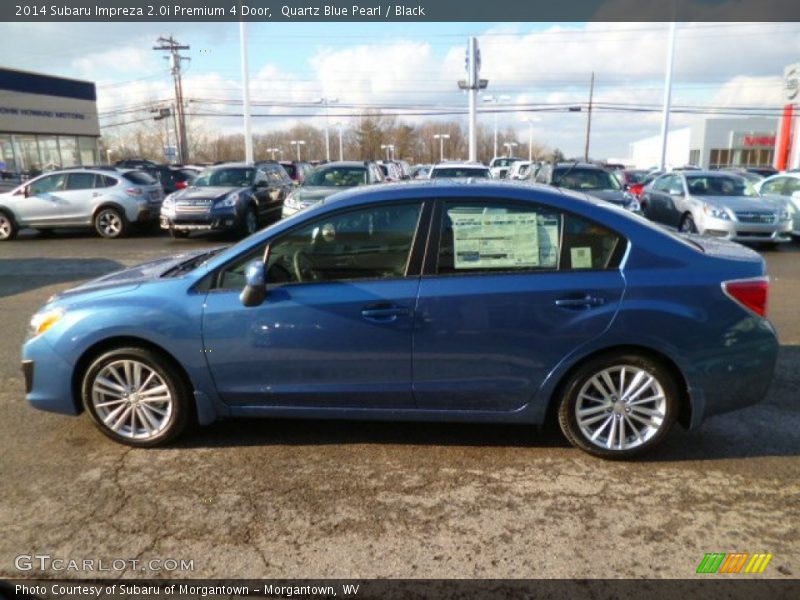 Quartz Blue Pearl / Black 2014 Subaru Impreza 2.0i Premium 4 Door