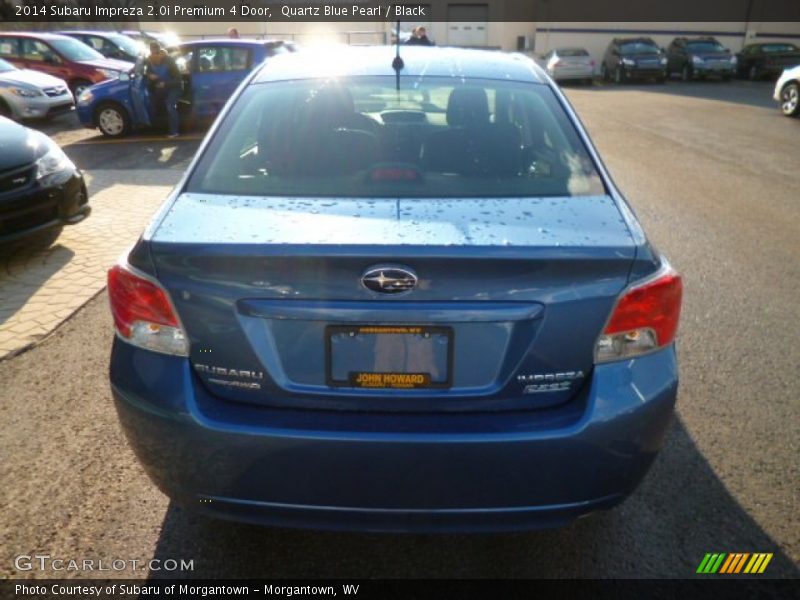 Quartz Blue Pearl / Black 2014 Subaru Impreza 2.0i Premium 4 Door