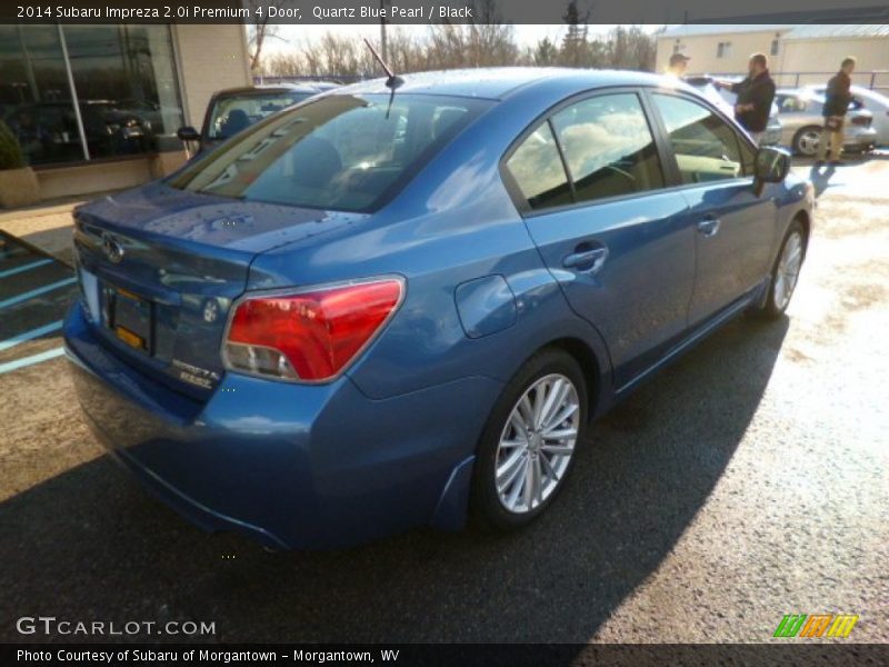 Quartz Blue Pearl / Black 2014 Subaru Impreza 2.0i Premium 4 Door