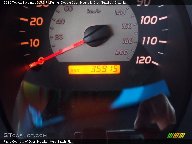 Magnetic Gray Metallic / Graphite 2010 Toyota Tacoma V6 SR5 PreRunner Double Cab