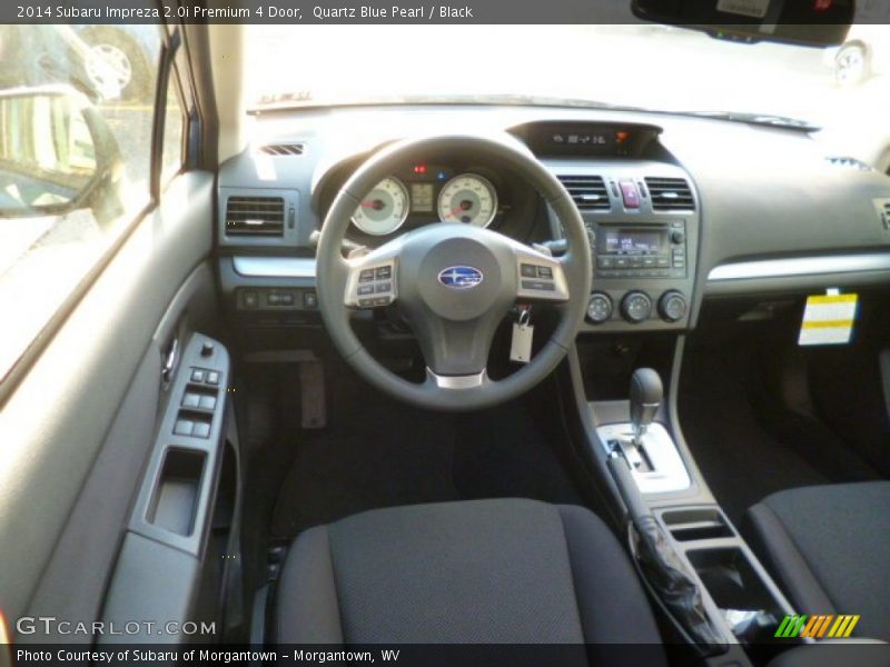 Quartz Blue Pearl / Black 2014 Subaru Impreza 2.0i Premium 4 Door