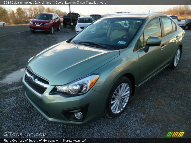 Jasmine Green Metallic / Ivory 2014 Subaru Impreza 2.0i Limited 4 Door