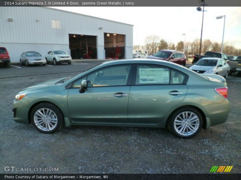 Jasmine Green Metallic / Ivory 2014 Subaru Impreza 2.0i Limited 4 Door