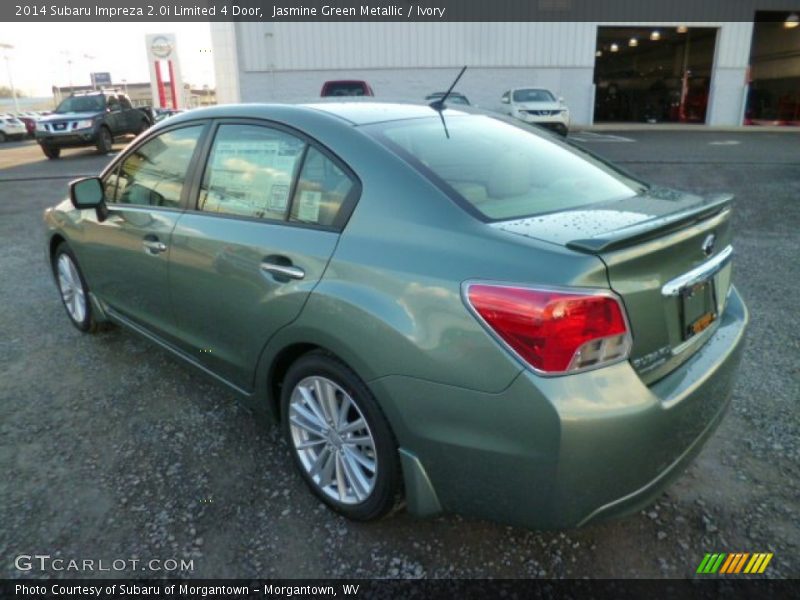 Jasmine Green Metallic / Ivory 2014 Subaru Impreza 2.0i Limited 4 Door