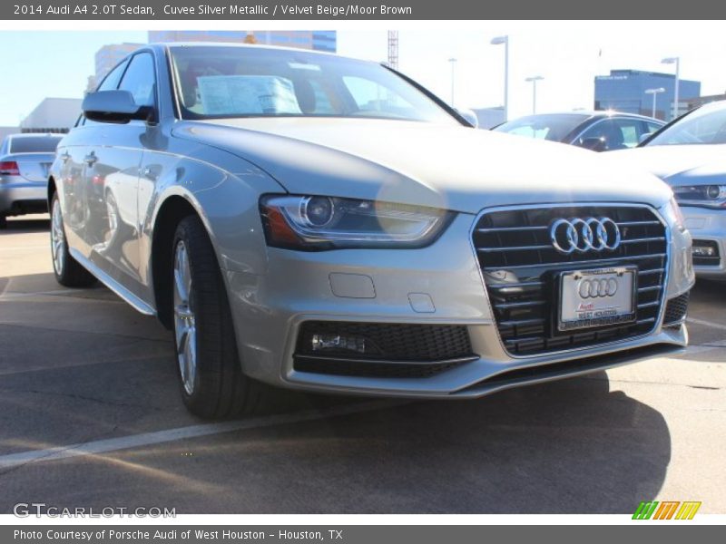 Cuvee Silver Metallic / Velvet Beige/Moor Brown 2014 Audi A4 2.0T Sedan