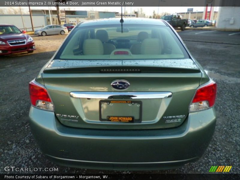 Jasmine Green Metallic / Ivory 2014 Subaru Impreza 2.0i Limited 4 Door