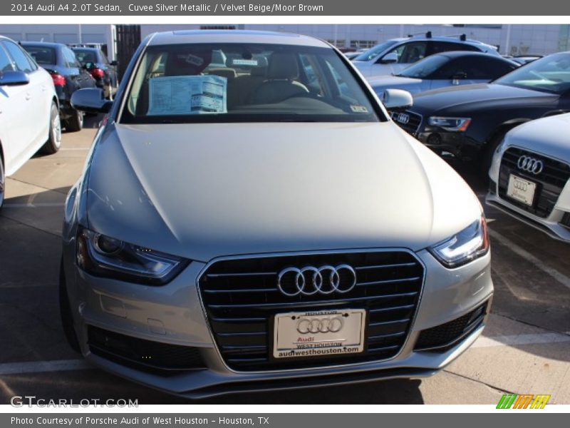 Cuvee Silver Metallic / Velvet Beige/Moor Brown 2014 Audi A4 2.0T Sedan