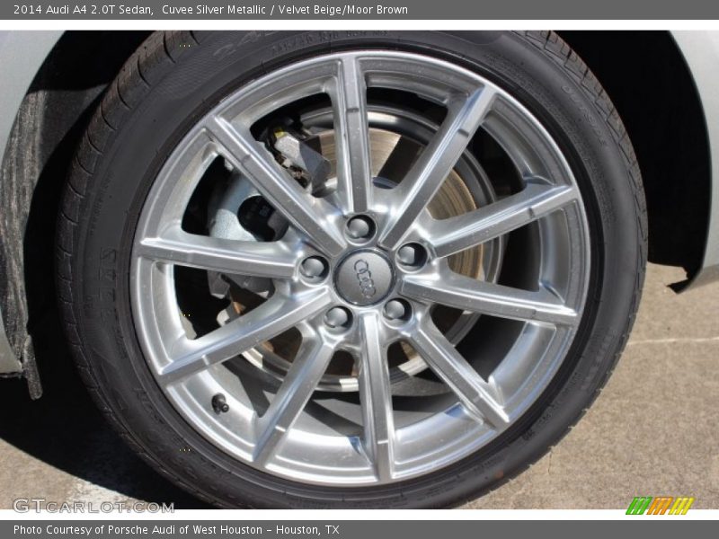 Cuvee Silver Metallic / Velvet Beige/Moor Brown 2014 Audi A4 2.0T Sedan