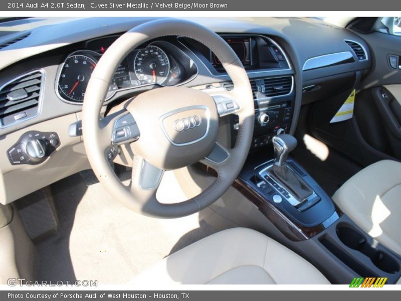 Cuvee Silver Metallic / Velvet Beige/Moor Brown 2014 Audi A4 2.0T Sedan
