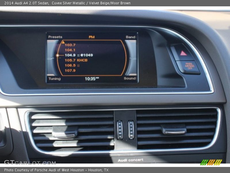 Cuvee Silver Metallic / Velvet Beige/Moor Brown 2014 Audi A4 2.0T Sedan