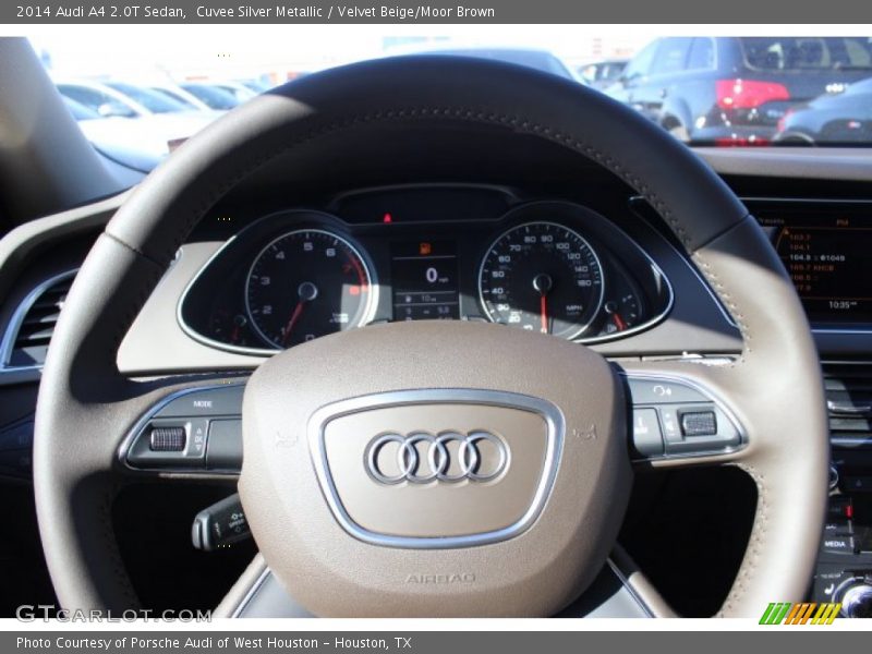 Cuvee Silver Metallic / Velvet Beige/Moor Brown 2014 Audi A4 2.0T Sedan