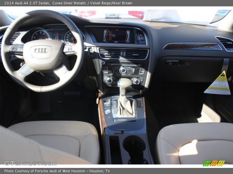 Cuvee Silver Metallic / Velvet Beige/Moor Brown 2014 Audi A4 2.0T Sedan