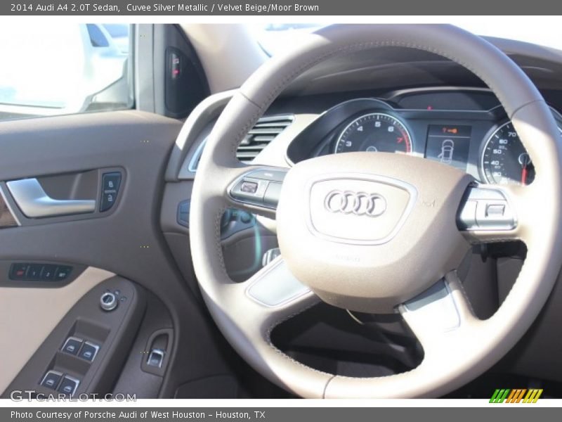 Cuvee Silver Metallic / Velvet Beige/Moor Brown 2014 Audi A4 2.0T Sedan