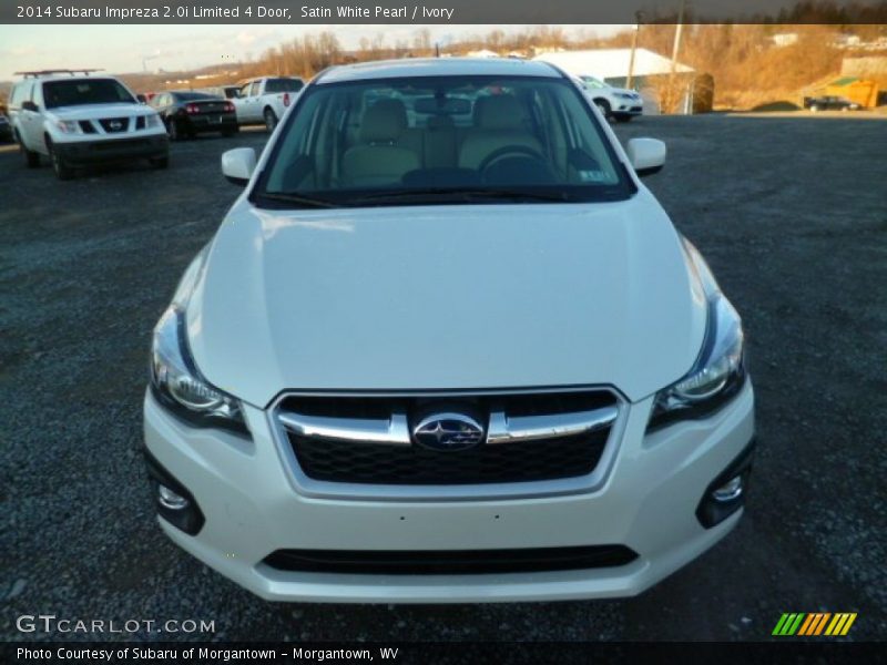 Satin White Pearl / Ivory 2014 Subaru Impreza 2.0i Limited 4 Door