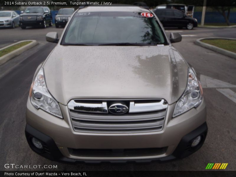 Tungsten Metallic / Ivory 2014 Subaru Outback 2.5i Premium