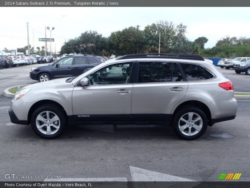 Tungsten Metallic / Ivory 2014 Subaru Outback 2.5i Premium