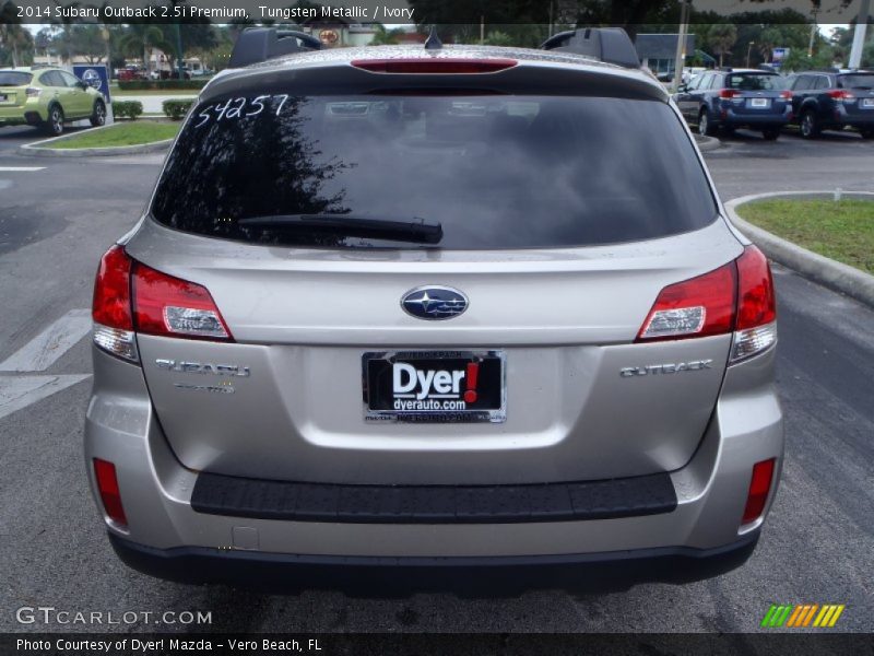 Tungsten Metallic / Ivory 2014 Subaru Outback 2.5i Premium