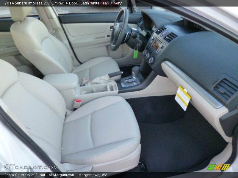 Satin White Pearl / Ivory 2014 Subaru Impreza 2.0i Limited 4 Door