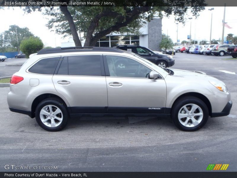 Tungsten Metallic / Ivory 2014 Subaru Outback 2.5i Premium