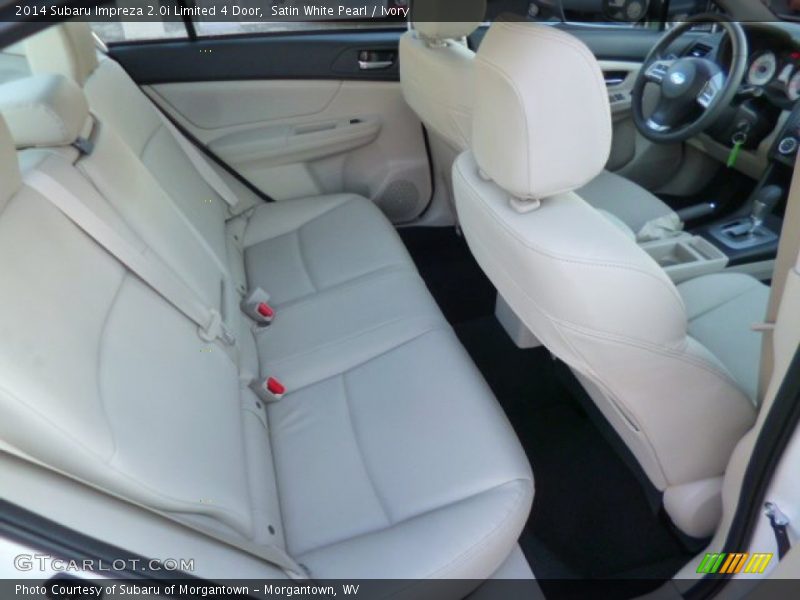 Satin White Pearl / Ivory 2014 Subaru Impreza 2.0i Limited 4 Door