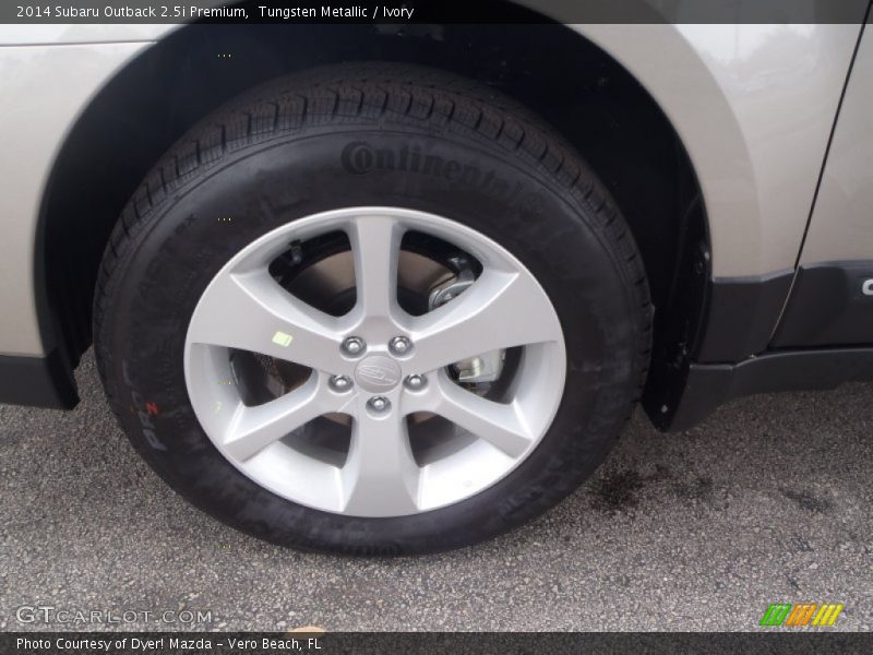 Tungsten Metallic / Ivory 2014 Subaru Outback 2.5i Premium