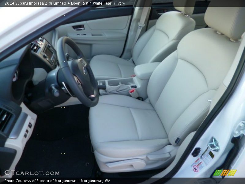Satin White Pearl / Ivory 2014 Subaru Impreza 2.0i Limited 4 Door