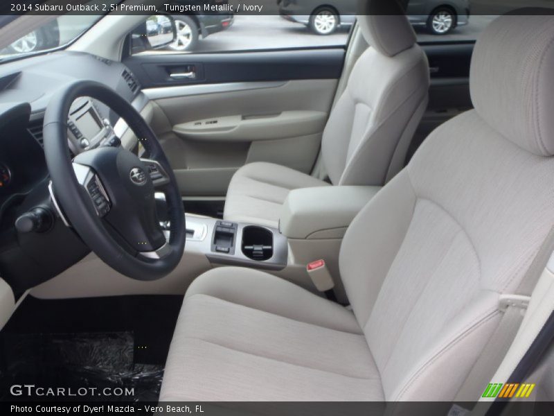 Tungsten Metallic / Ivory 2014 Subaru Outback 2.5i Premium