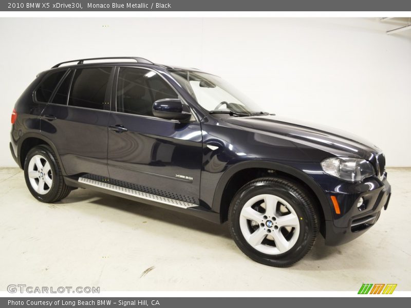Monaco Blue Metallic / Black 2010 BMW X5 xDrive30i