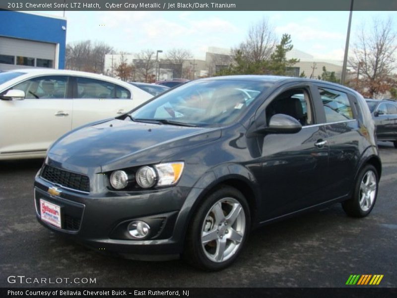 Cyber Gray Metallic / Jet Black/Dark Titanium 2013 Chevrolet Sonic LTZ Hatch