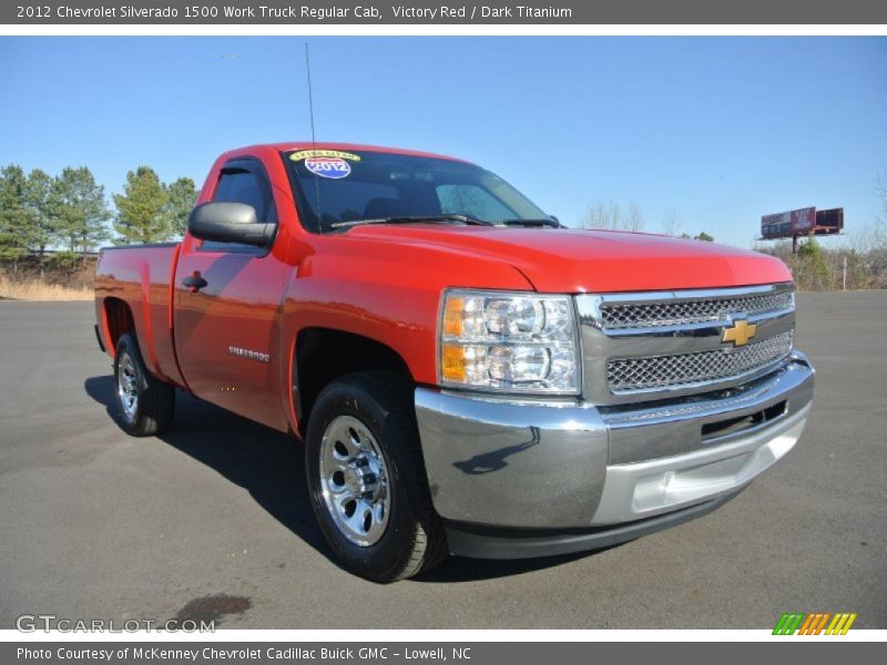 Victory Red / Dark Titanium 2012 Chevrolet Silverado 1500 Work Truck Regular Cab