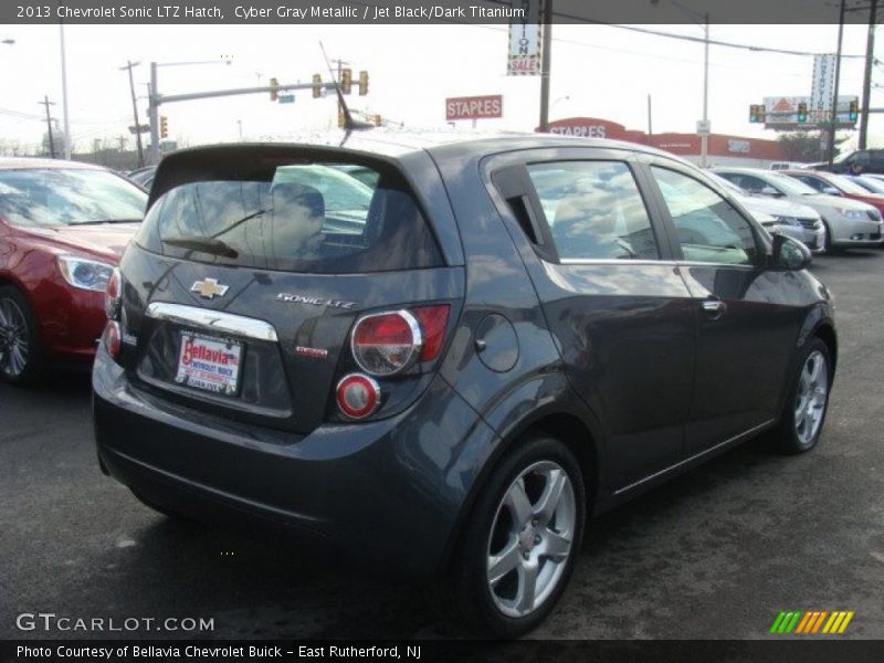Cyber Gray Metallic / Jet Black/Dark Titanium 2013 Chevrolet Sonic LTZ Hatch