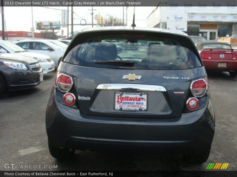 Cyber Gray Metallic / Jet Black/Dark Titanium 2013 Chevrolet Sonic LTZ Hatch