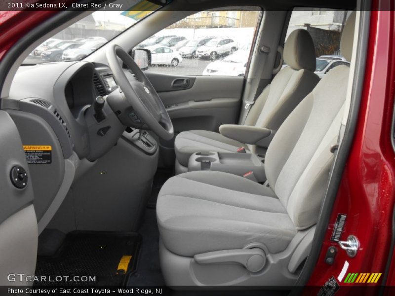 Claret Red / Gray 2011 Kia Sedona LX