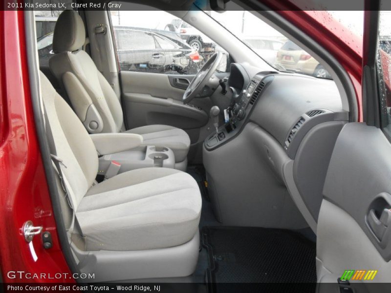 Claret Red / Gray 2011 Kia Sedona LX