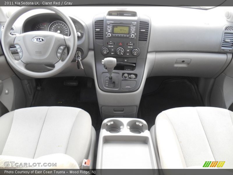 Claret Red / Gray 2011 Kia Sedona LX