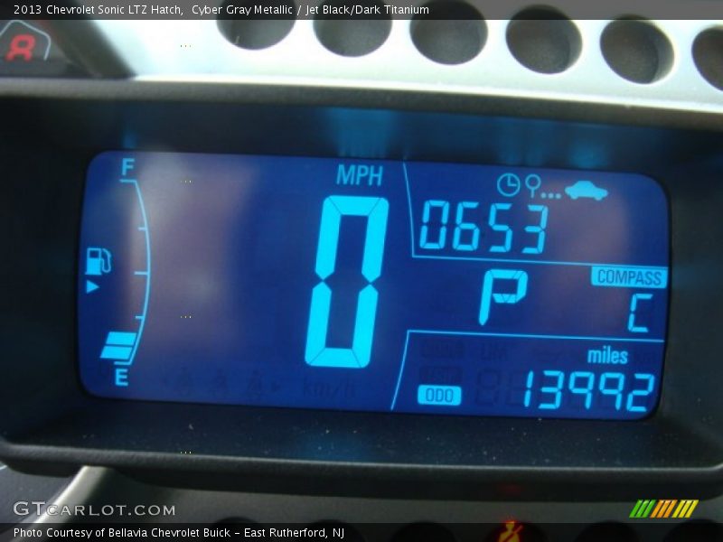 Cyber Gray Metallic / Jet Black/Dark Titanium 2013 Chevrolet Sonic LTZ Hatch