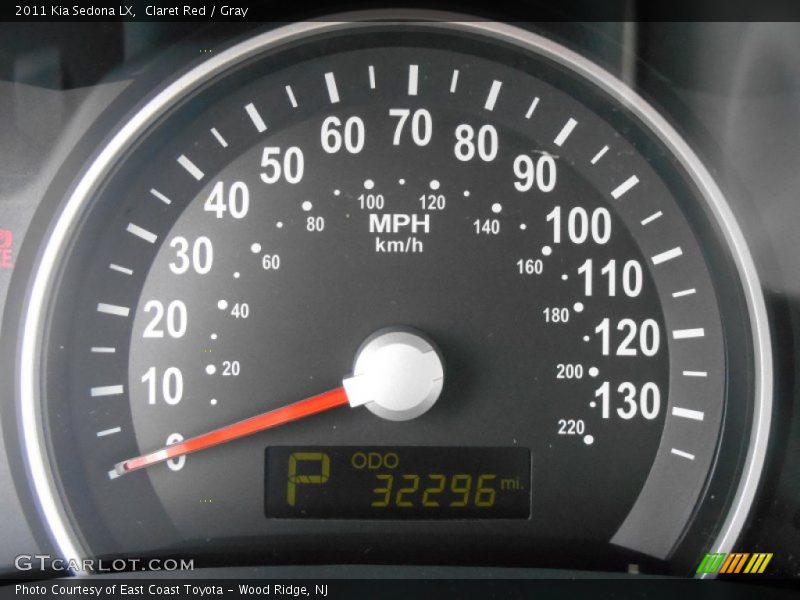 Claret Red / Gray 2011 Kia Sedona LX