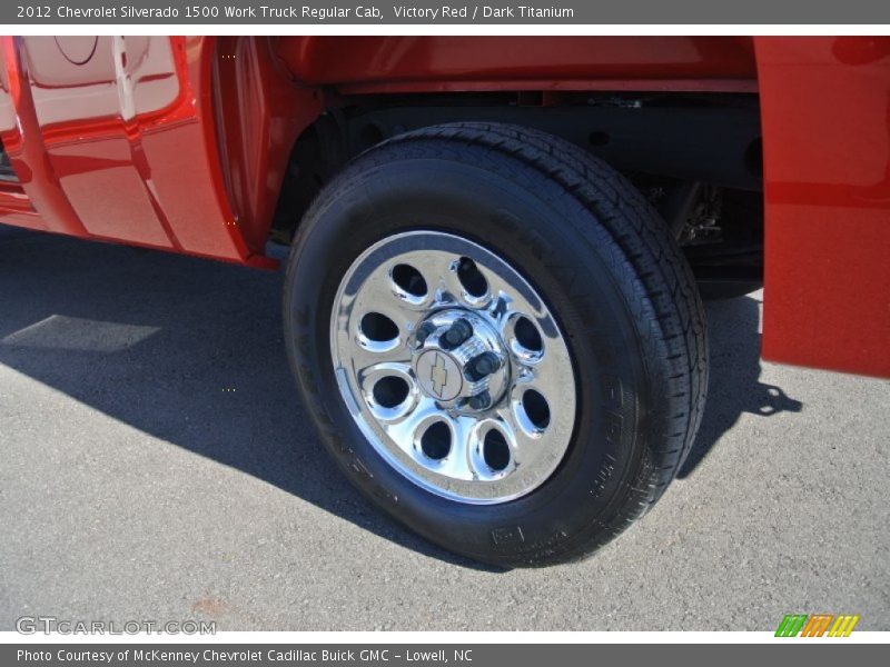 Victory Red / Dark Titanium 2012 Chevrolet Silverado 1500 Work Truck Regular Cab