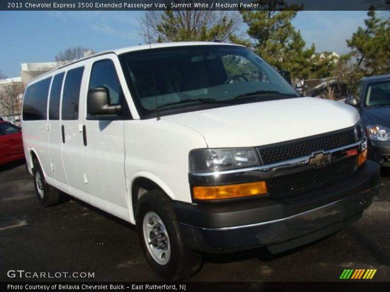 Summit White / Medium Pewter 2013 Chevrolet Express 3500 Extended Passenger Van