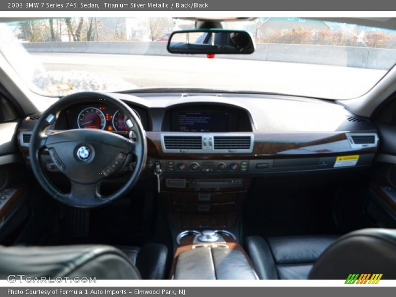 Titanium Silver Metallic / Black/Black 2003 BMW 7 Series 745i Sedan