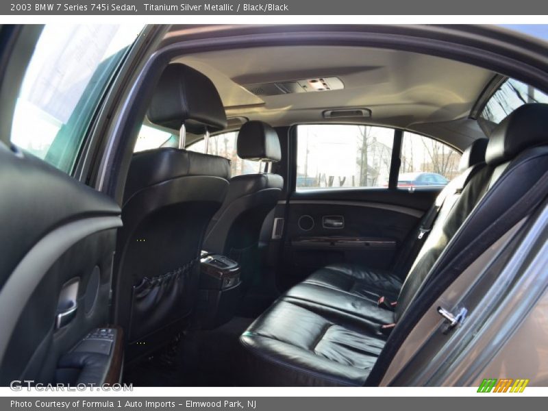 Titanium Silver Metallic / Black/Black 2003 BMW 7 Series 745i Sedan