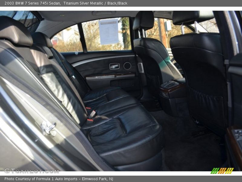 Titanium Silver Metallic / Black/Black 2003 BMW 7 Series 745i Sedan
