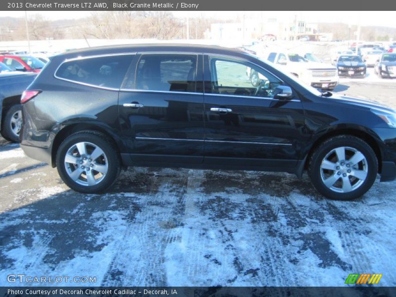 Black Granite Metallic / Ebony 2013 Chevrolet Traverse LTZ AWD