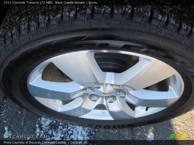 Black Granite Metallic / Ebony 2013 Chevrolet Traverse LTZ AWD