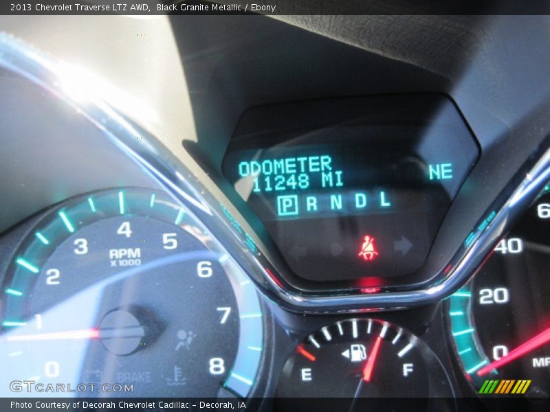 Black Granite Metallic / Ebony 2013 Chevrolet Traverse LTZ AWD