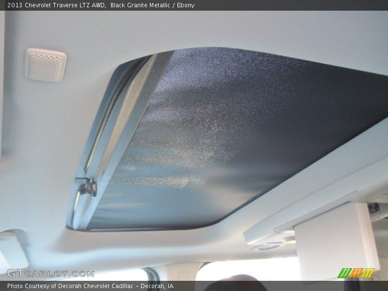 Black Granite Metallic / Ebony 2013 Chevrolet Traverse LTZ AWD