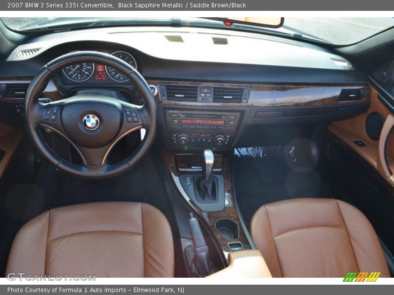 Black Sapphire Metallic / Saddle Brown/Black 2007 BMW 3 Series 335i Convertible